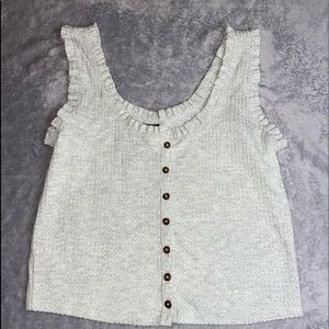 Ruffled tank top